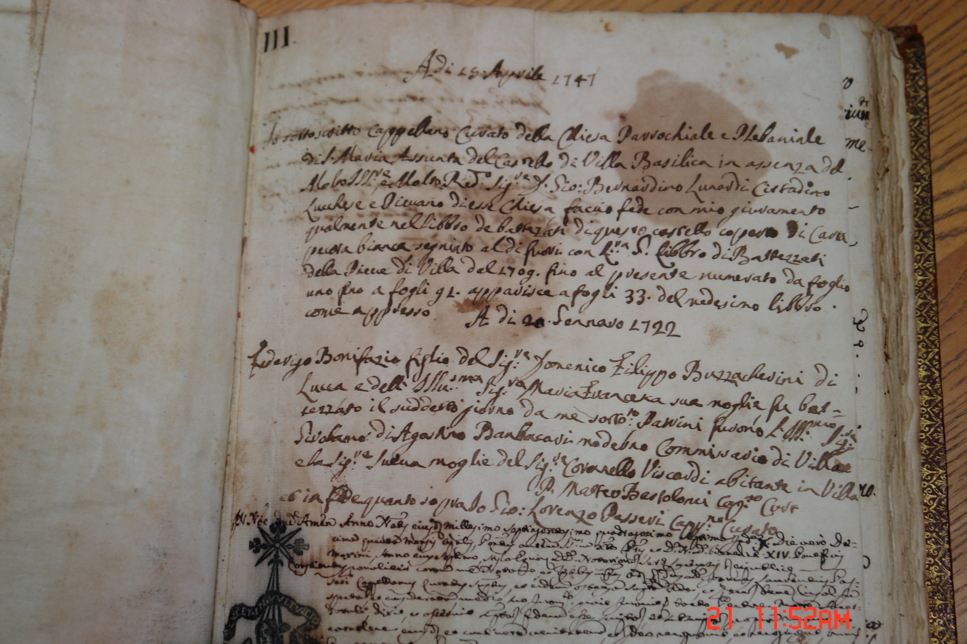 Libro antico — Collezione Farnesi