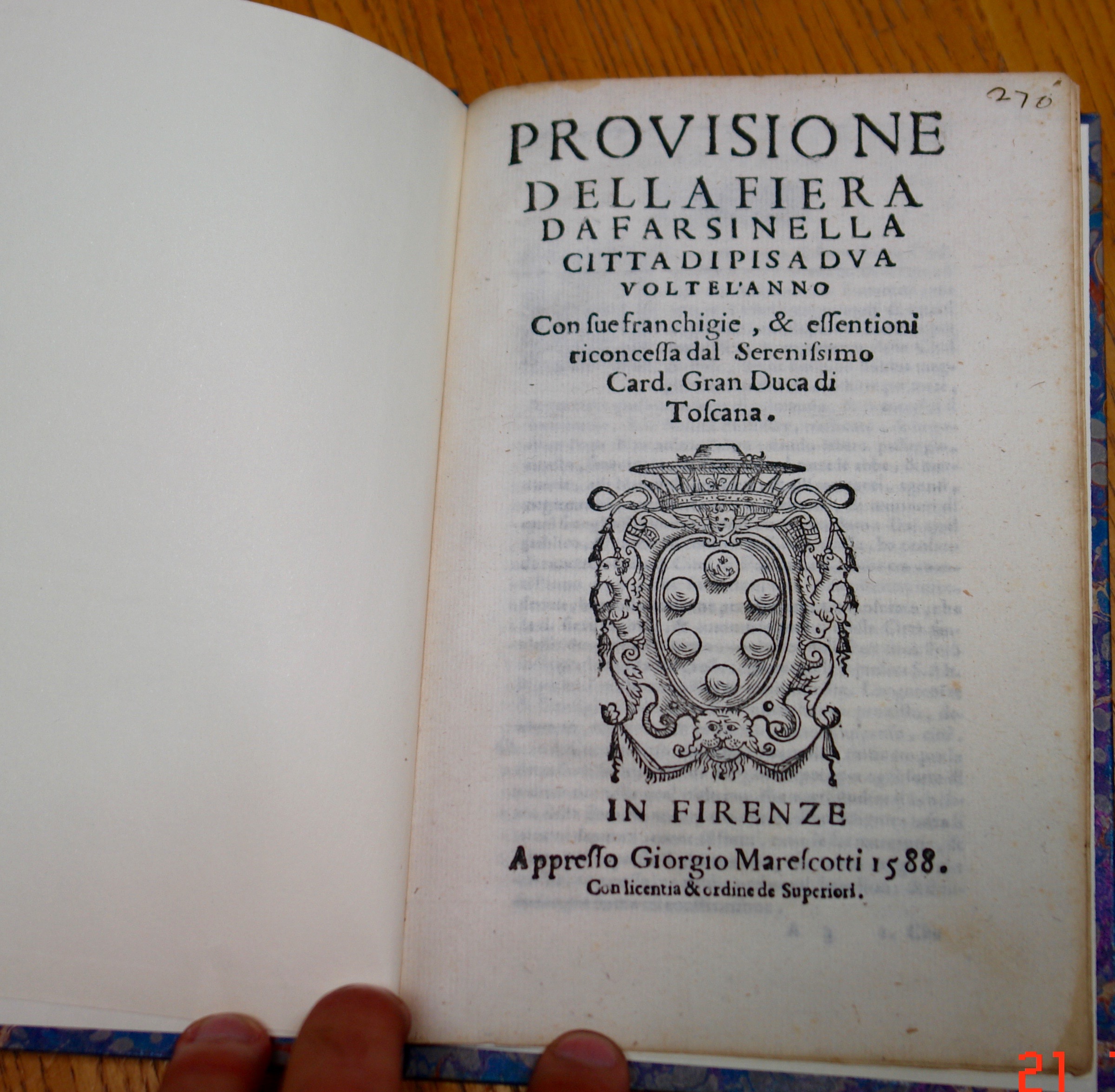 Libro antico — Collezione Farnesi