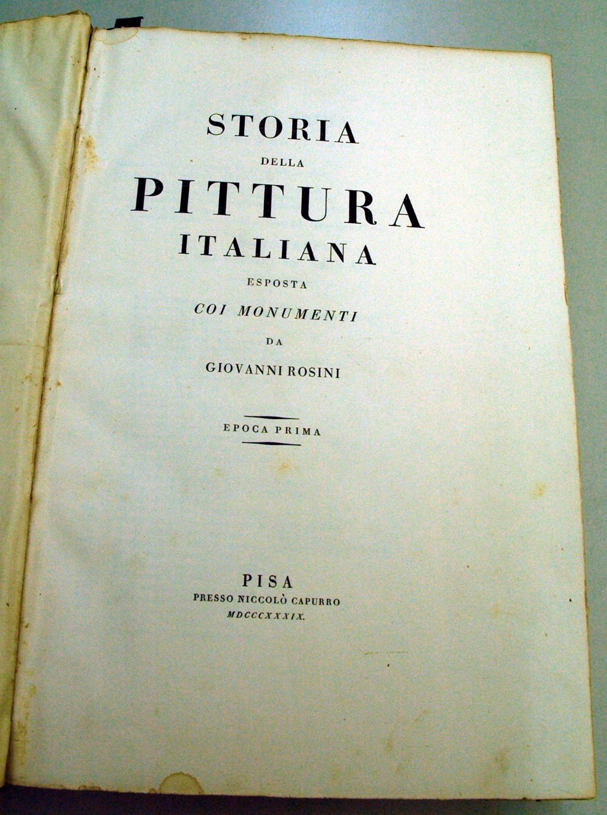 Giovanni Rosini, Storia della pittura italiana esposta coi monumenti