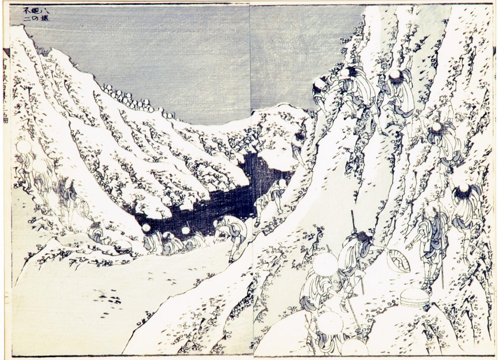 Katsushika Hokusai, Il Fuji fra le montagne innevate